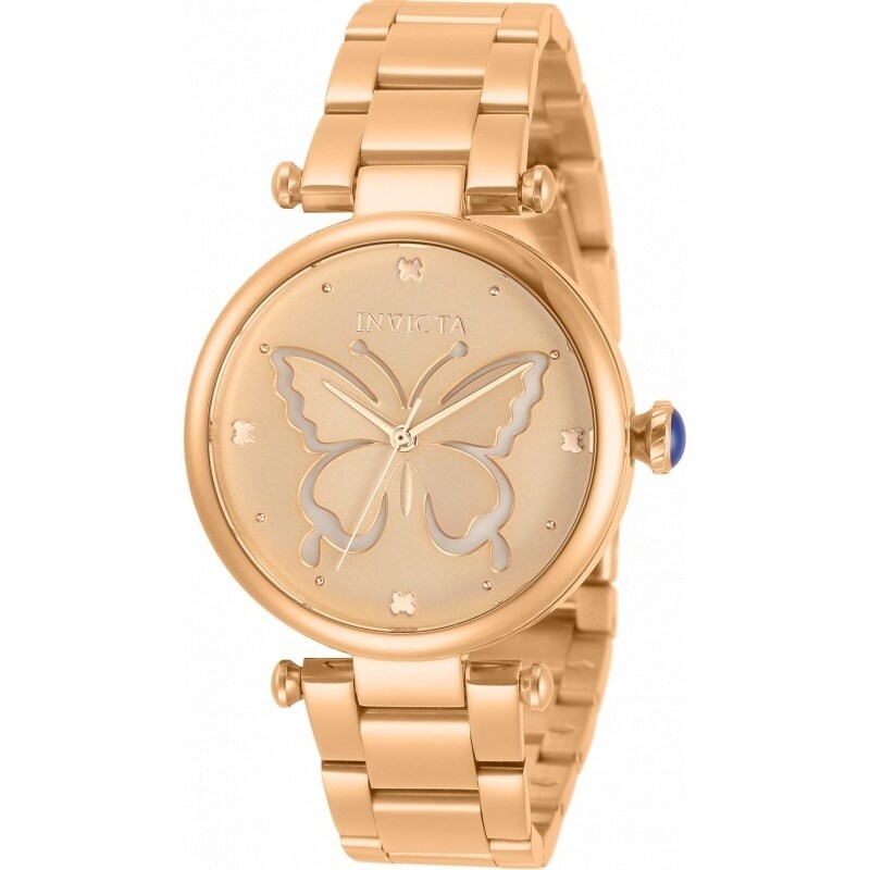 Invicta Womens 33234 Wildflower Quartz Pc21Af Mother Of Pearl Metal Dial Watch White