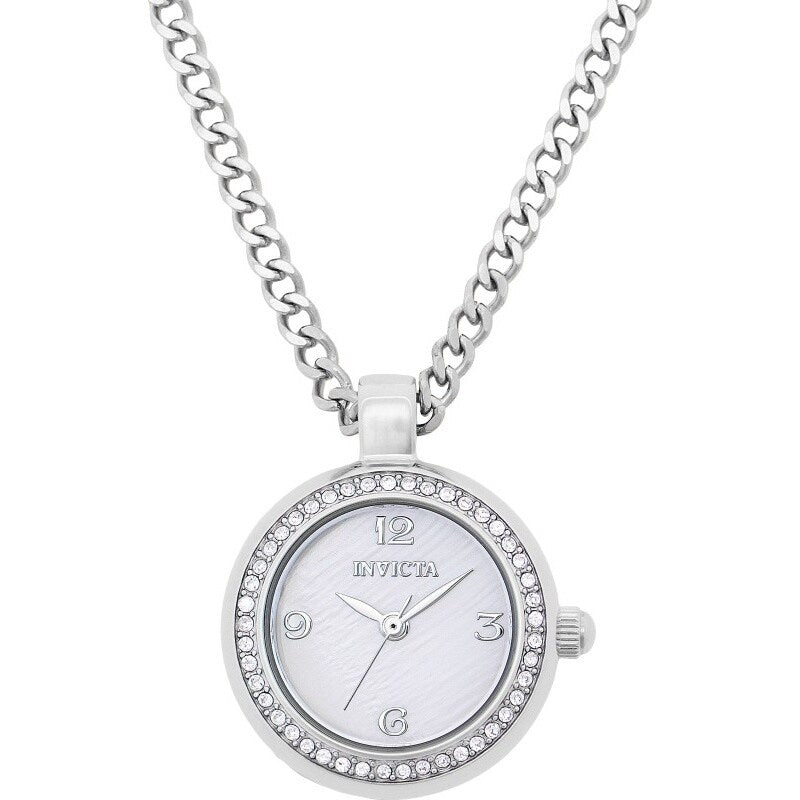Invicta Womens 49931 Mini Quartz Pc21J Mother Of Pearl Dial Watch White