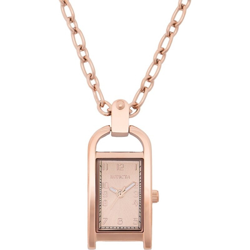 Invicta Womens 49936 Mini Quartz Pc11 Brass Dial Watch Rose Gold
