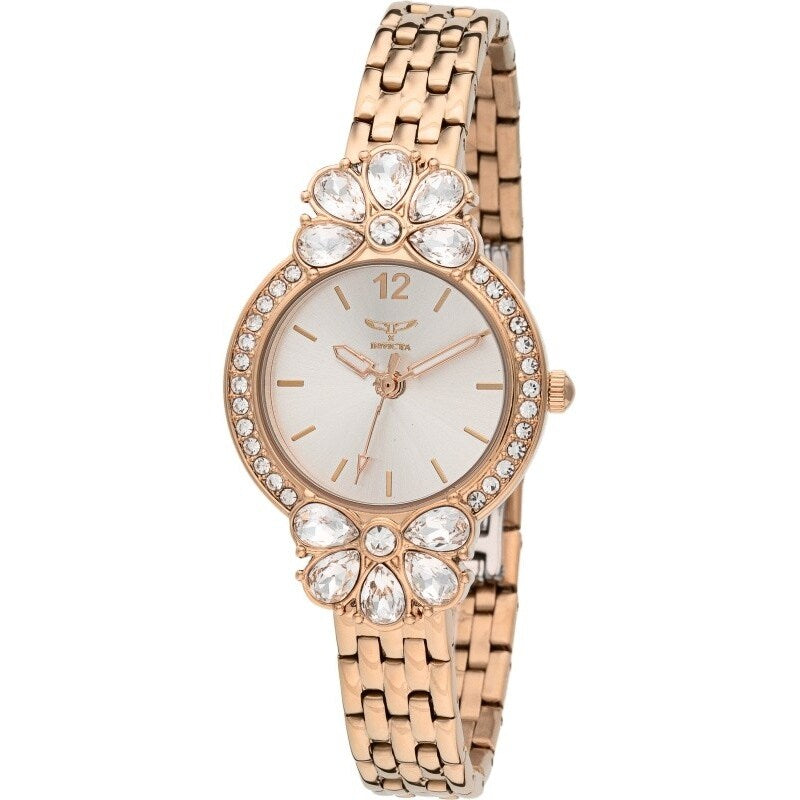 Invicta Womens 69109 Wildflower Quartz Pc21S Copper Dial Watch White
