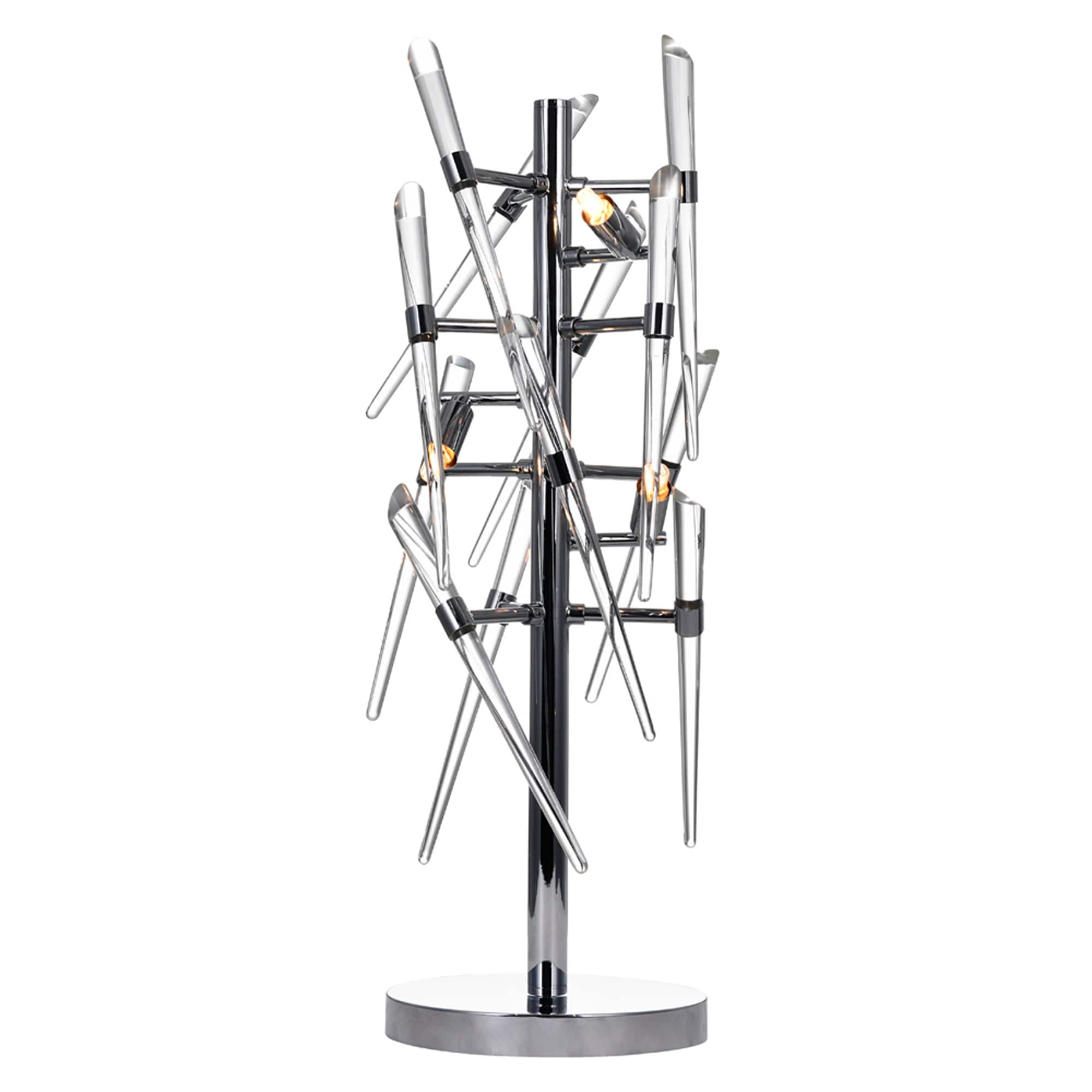 Icicle 3 Light Table Lamp With Chrome Finish N A