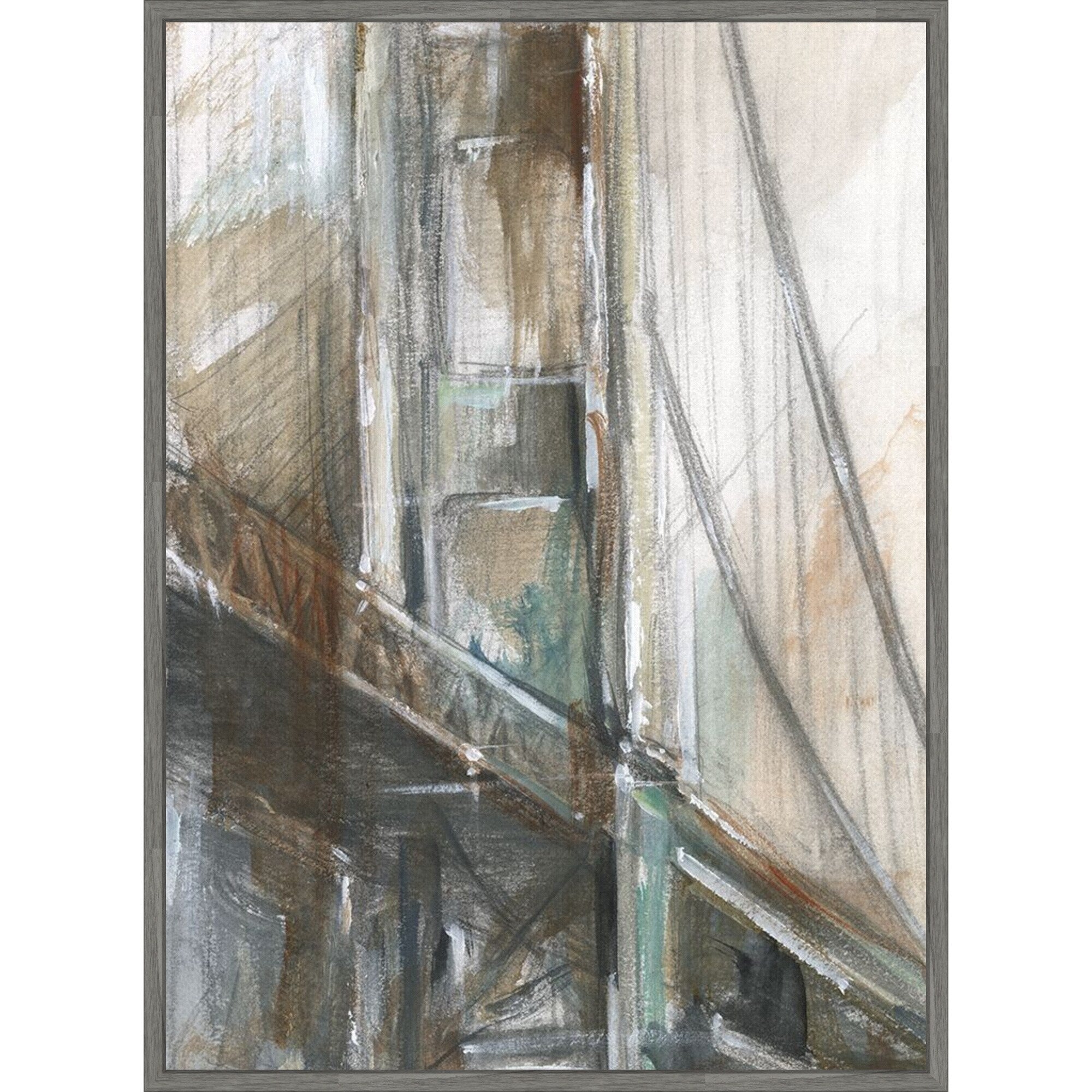 Icon Of Architecture No. 2 By Ethan Harper 28 X 38 In. Framed Canvas Wall Art Print