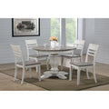The Gray Barn Avalon 5 Piece Dining Set In Ash And Stormy White With Chairs