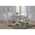 The Gray Barn Avalon 5 Piece Transitional Dining Set In Stormy White And Ash