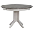 The Gray Barn Avalon Round Dining Table In Ash And Stormy White