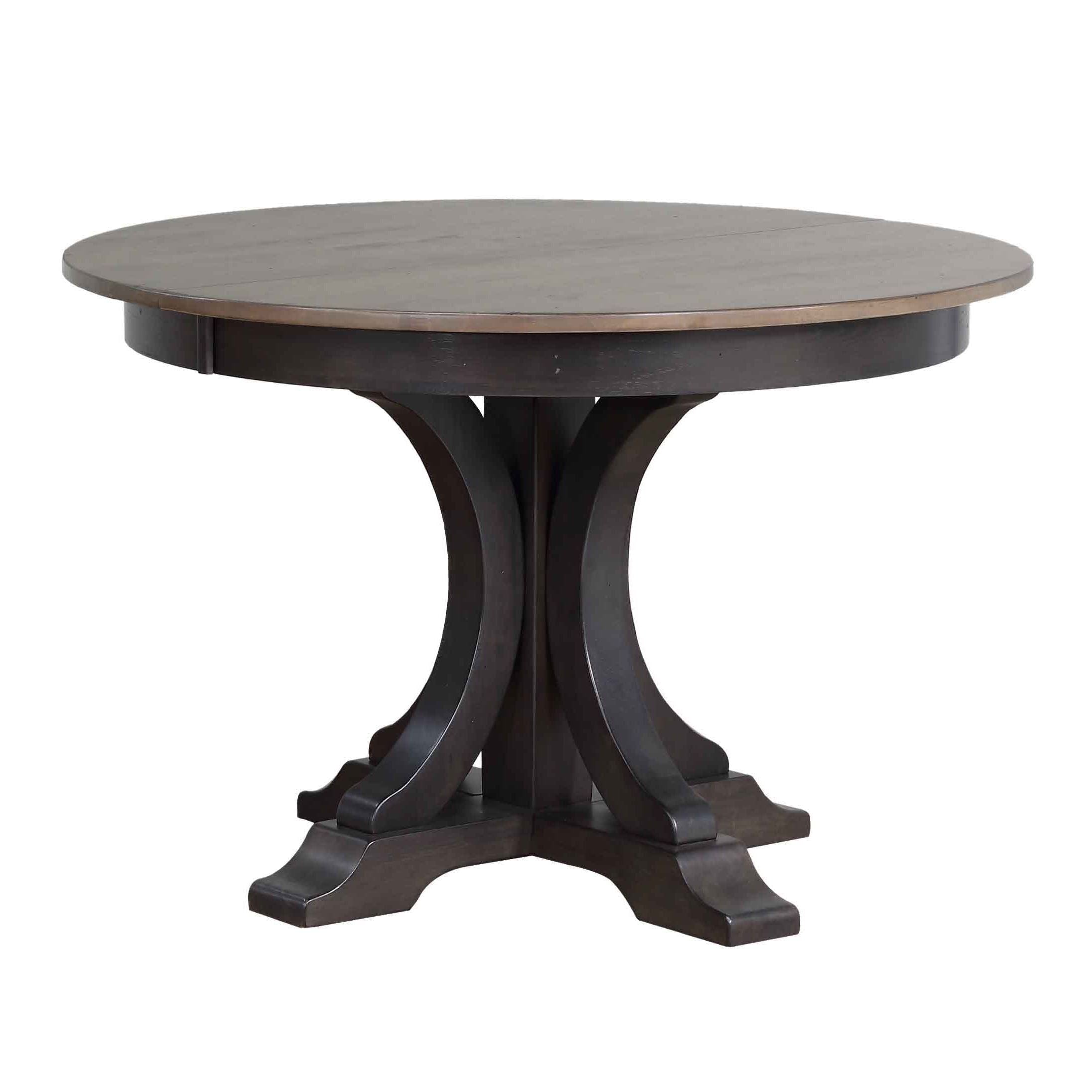 Iconic Furniture Company Wood Round Pedestal Dining Table