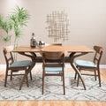 Carson Carrington Ballerup Rectangular 5 Piece Dining Set By