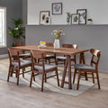 Idalia Mid Century Modern 7 Piece Dining Set With A Frame Table By Christopher Knight Home