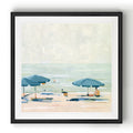If Its The Beaches Ii Black Framed Print