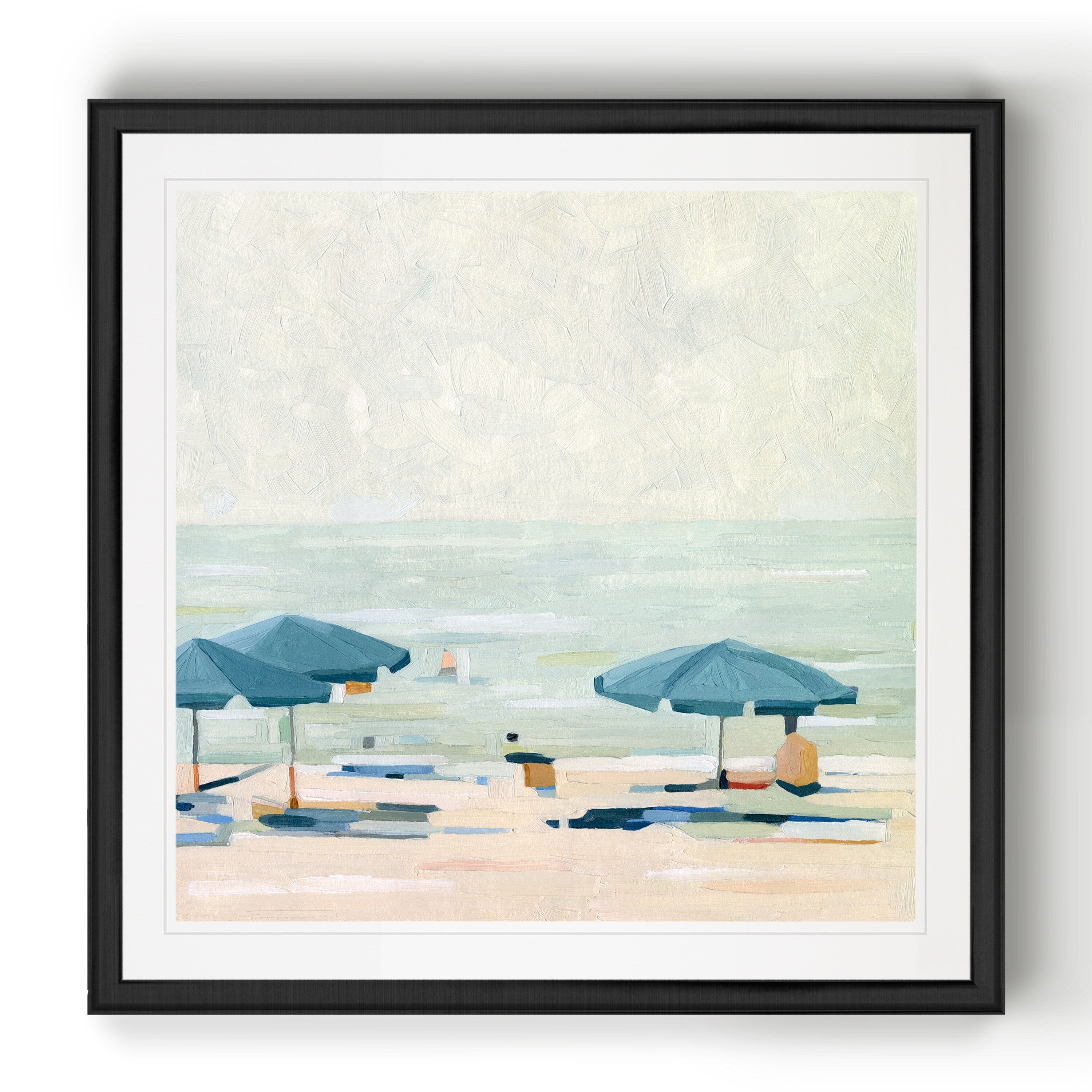 If Its The Beaches Ii Black Framed Print