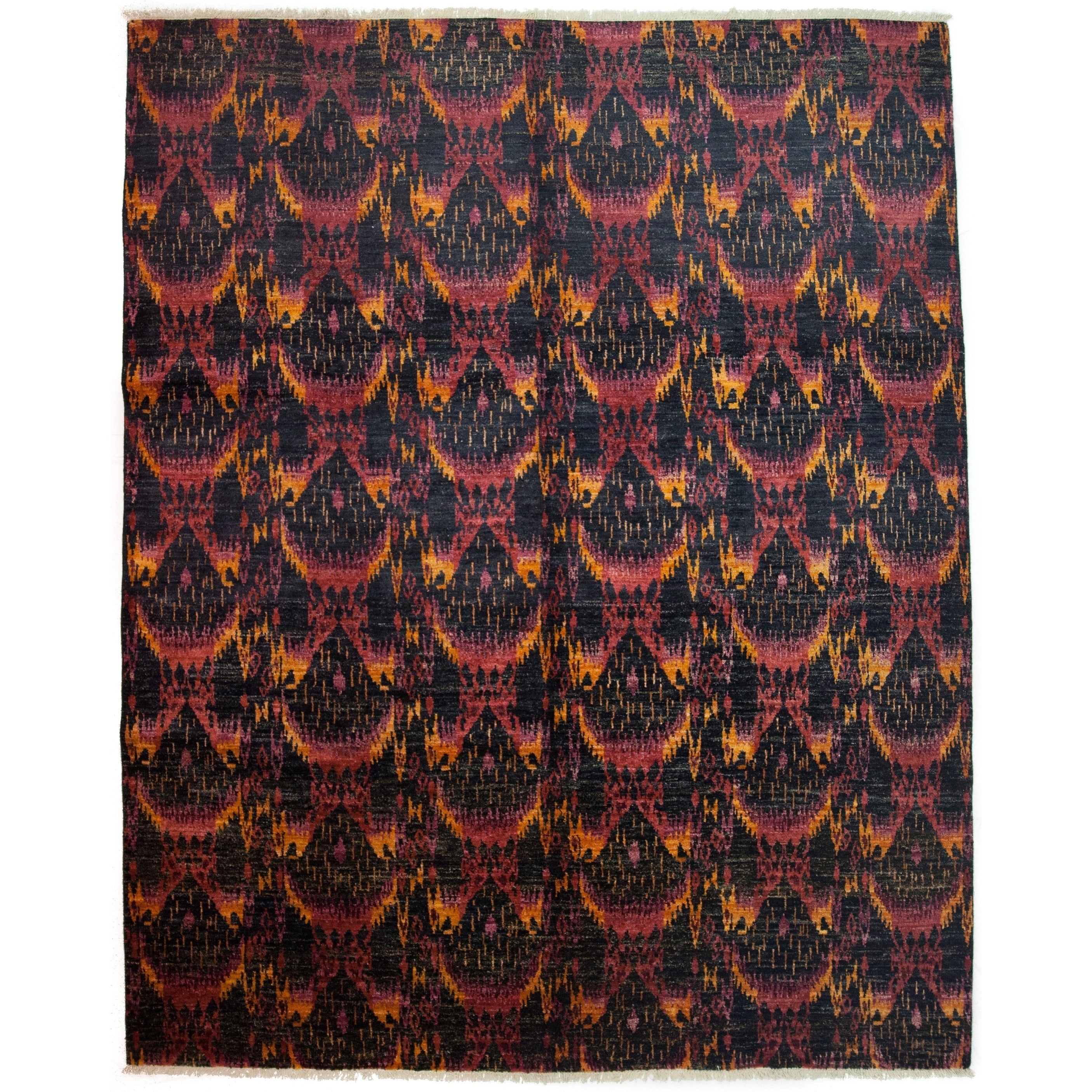 Ikat Black Area Rug 8 2 X 10 2