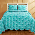 Ilda 3 Piece Quilt Set Teal