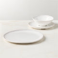 Iliana White Stoneware Salad Plates Set of 4
