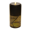 Illuminated Cut Out Metal Leaf Pattern Fountain 24 H