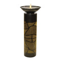 Illuminated Cut Out Metal Leaf Pattern Fountain 36 H