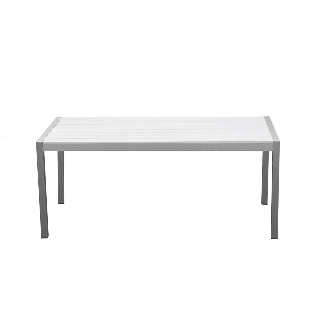 Immaculatly Elegant Aluminum Dining Table White