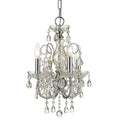 Crystorama Imperial Collection 4 Light Polished Chrome Swarovski Strass Crystal Mini Chandelier