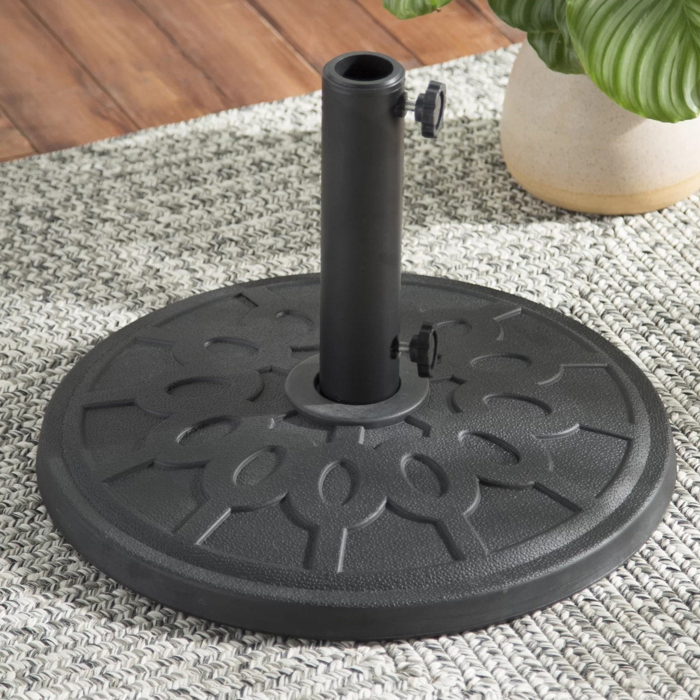 Imperial 30 Lb Decorative Resin Free Standing Umbrella Base