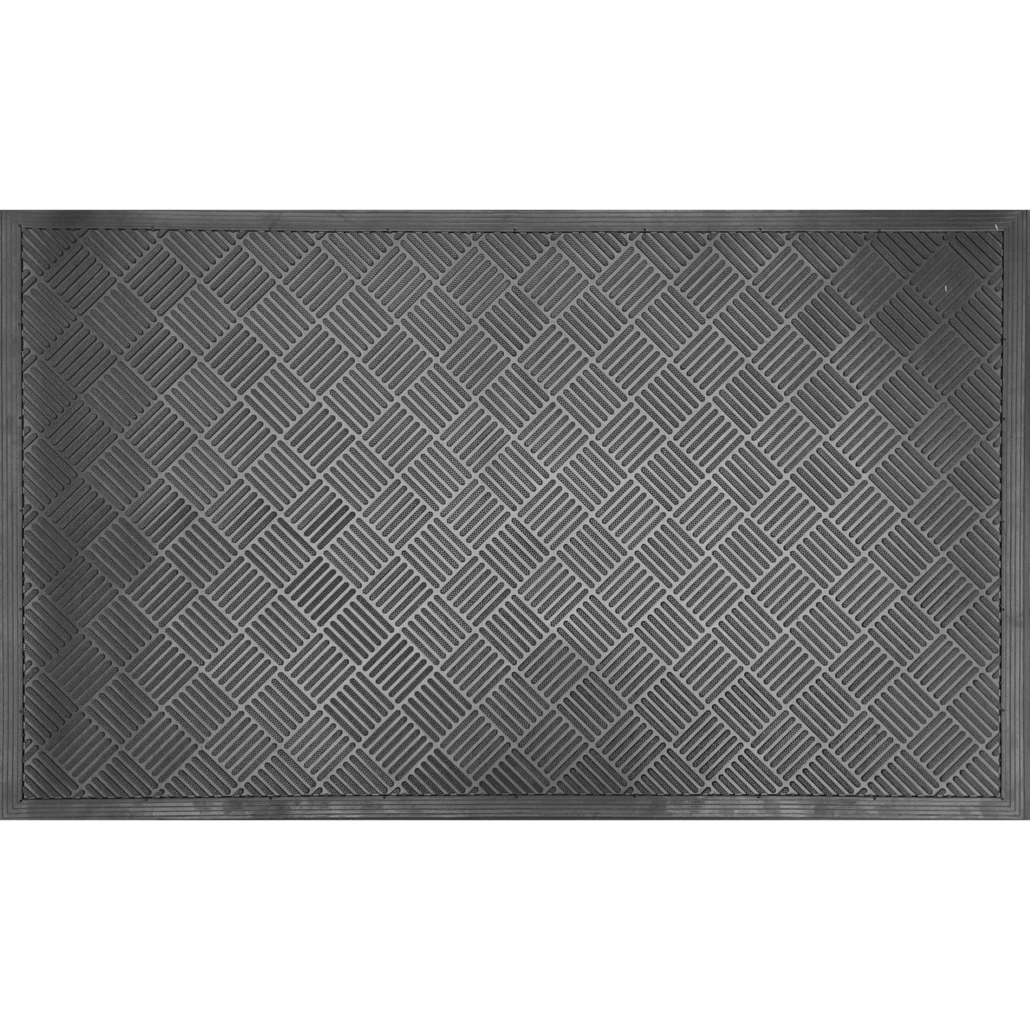 Imports D Cor Rubber Scrapper Contemporary Diamond Door Mat