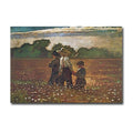 In The Mowing By Winslow Homer Gallery Wrapped Canvas Giclee Art 24 In X 36 In