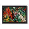 In The Rain 1912 Franz Marc Custom Framed Canvas