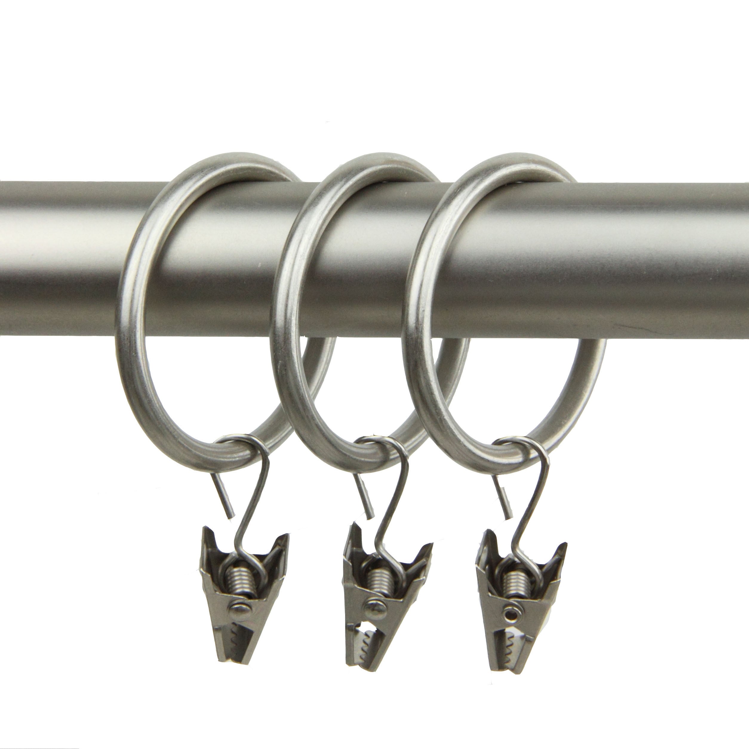 Instyledesign 10 Curtain Clip Rings 1 3 8 Inch