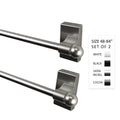 Instyledesign 7 16 Inch Dia. Magnetic Rod 48 84 Inch Long Set Of 2