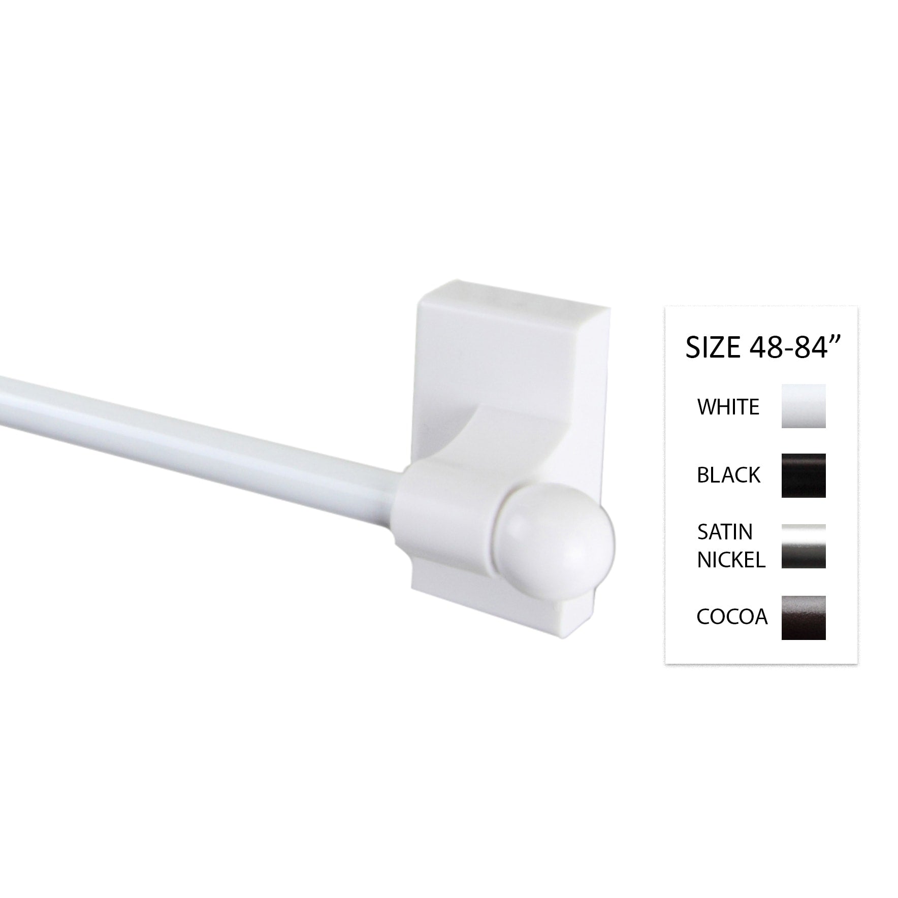 Instyledesign 7 16 Inch Dia. Magnetic Rod 48 84 Inch Long