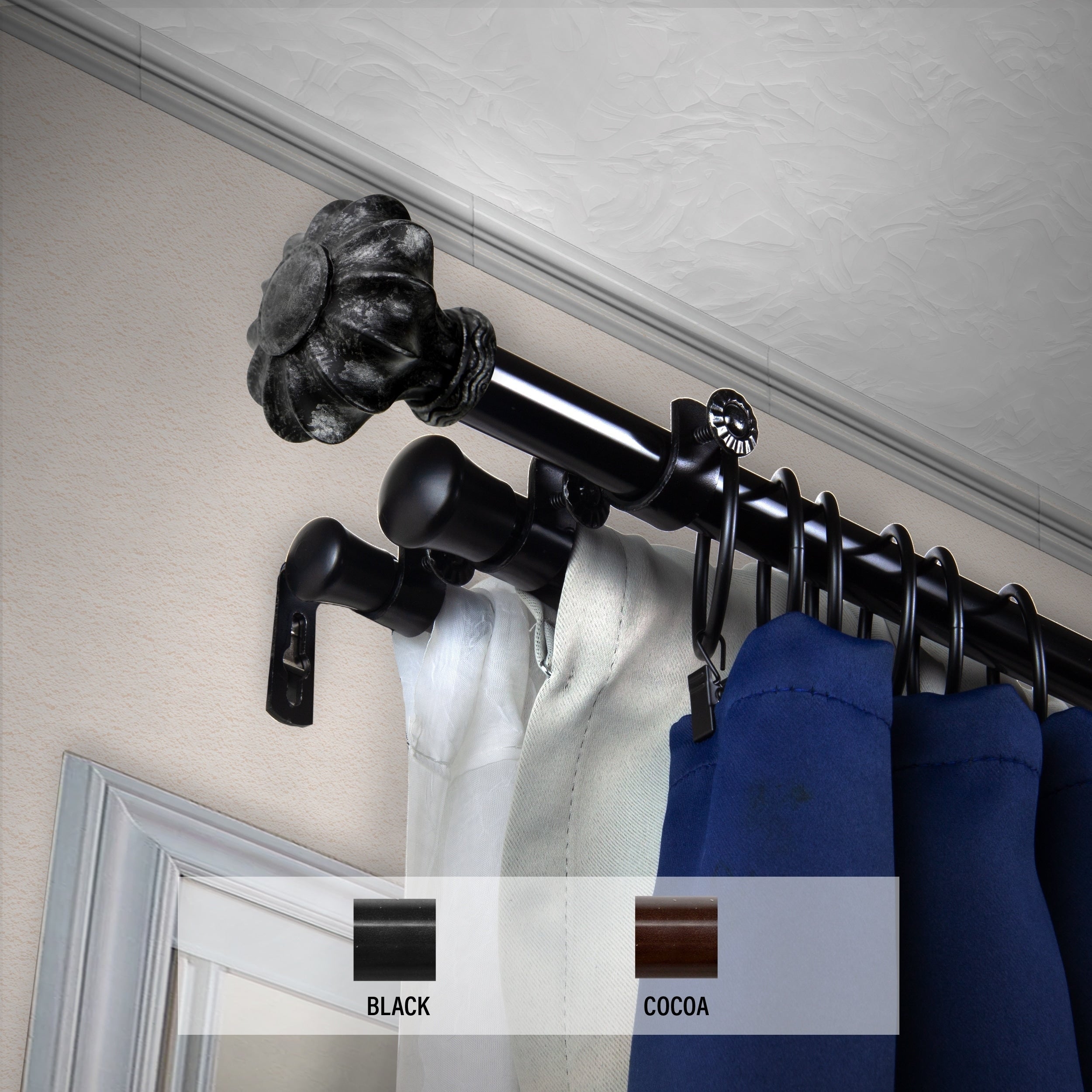 Instyledesign Amor Triple Curtain Rod 13 16 Inch Dia.