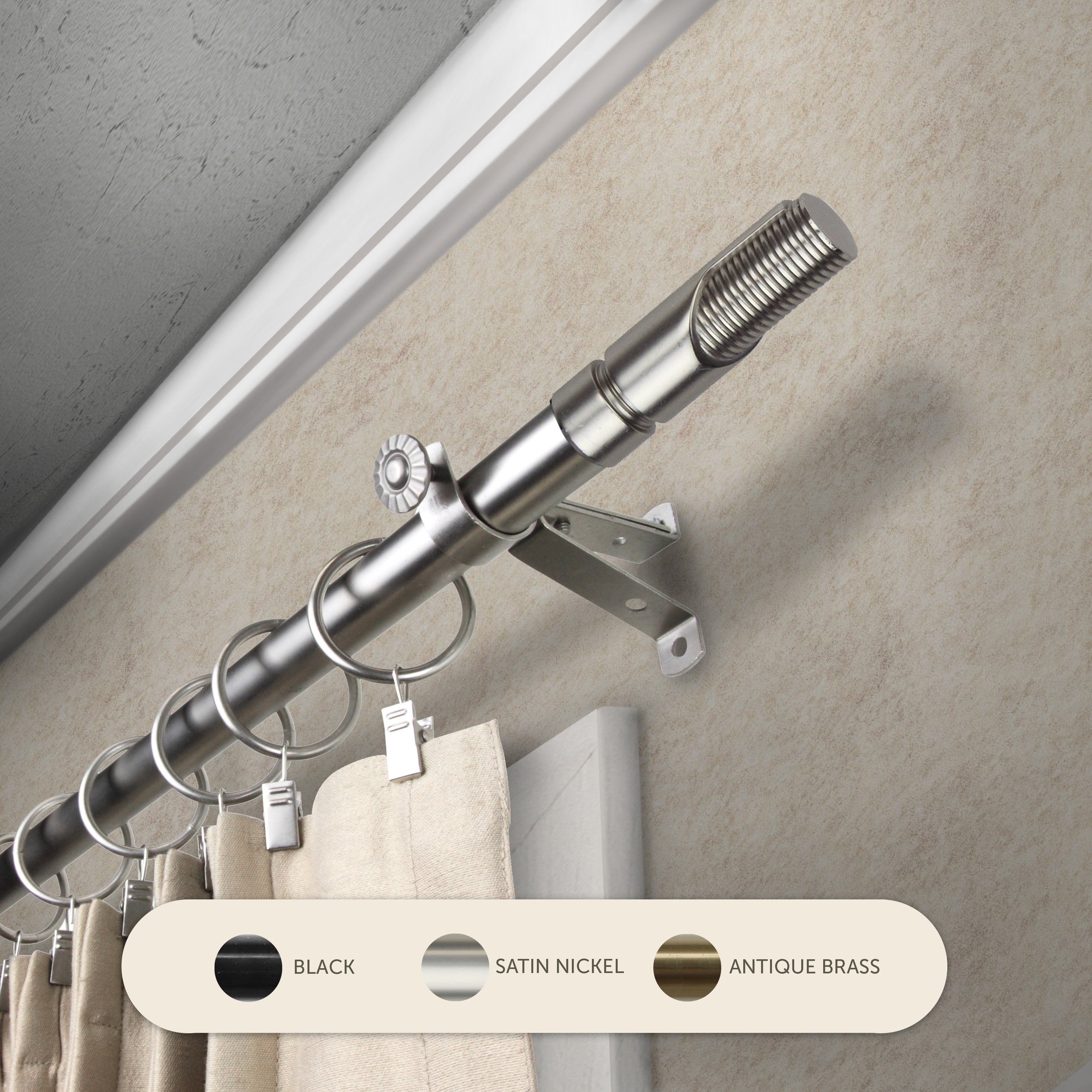 Instyledesign Barra Adjustable Curtain Rod
