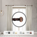 Instyledesign Barta 1 Side Curtain Rod 12 20 Inch Long Set Of 2 12 To 20 Inches