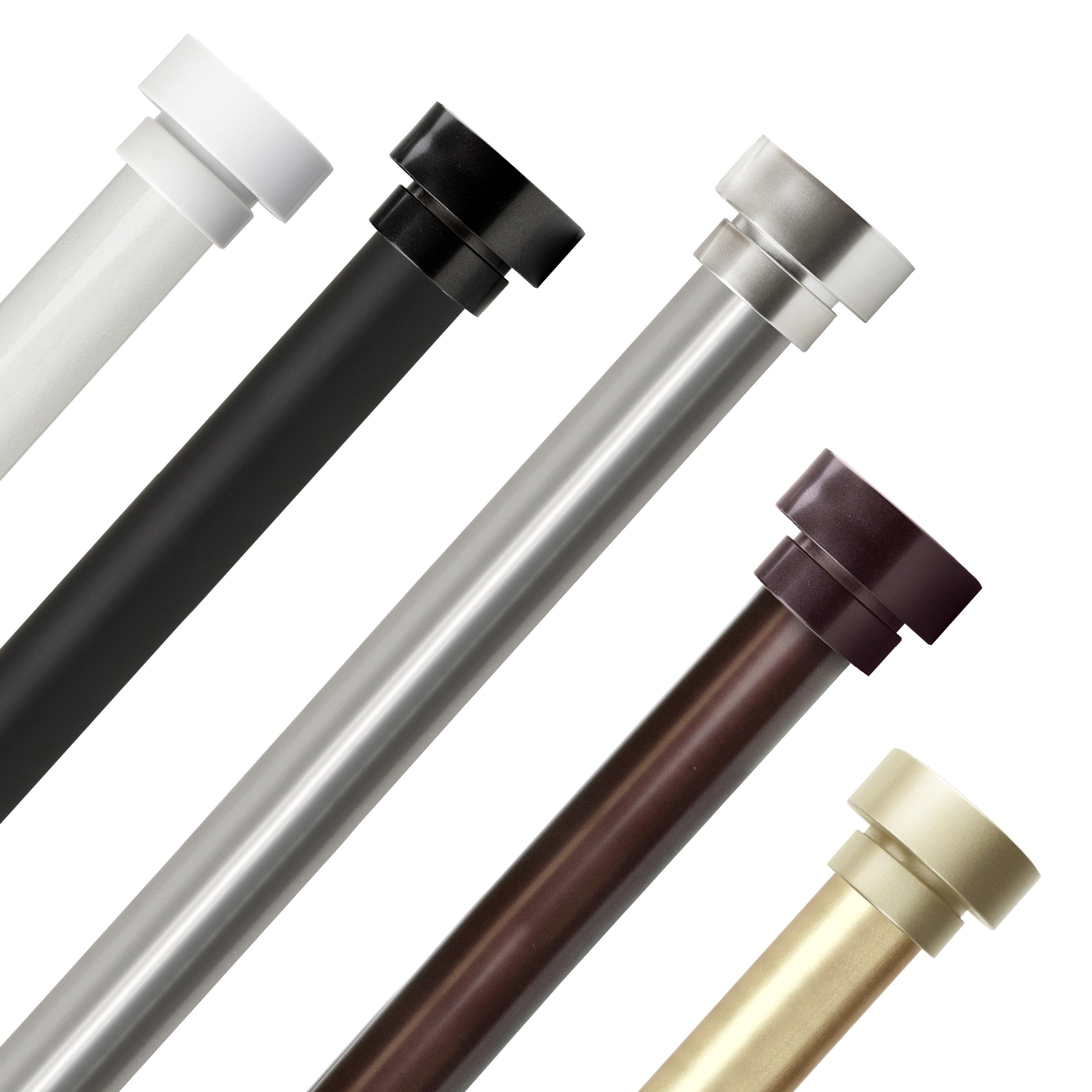 Instyledesign Beret 1 Inch Diameter Adjustable Curtain Rod
