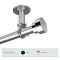 Instyledesign Beret 1 Inch Diameter Ceiling Curtain Rod Room Divider