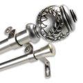 Instyledesign Cascade 1 Inch Diameter Adjustable Double Curtain Rod