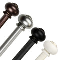 Instyledesign Coiled 1 Inch Diameter Adjustable Curtain Rod
