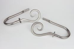 Instyledesign Curve Curtain Holdbacks Set Of 2 N A