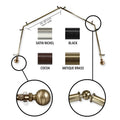 Instyledesign Desmond 4 Sided Bay Window Curtain Rod