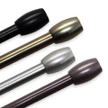 Instyledesign Diego Adjustable Black Curtain Rod