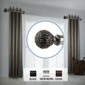 Instyledesign Eden 1.5 Side Curtain Rod 12 20 Inch Long Set Of 2 12 To 20 Inches
