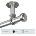 Instyledesign Edison 1 Inch Diameter Ceiling Curtain Rod Room Divider