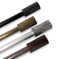 Instyledesign Elm Adjustable Black Curtain Rod