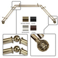 Instyledesign Emerson 13 16 Double Bay Curtain Rod 20 36 38 72