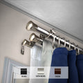 Instyledesign End Cap 13 16 Triple Curtain Rod