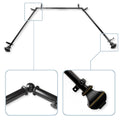 Instyledesign Eugene 13 16 Bay Window Curtain Rod 20 36 Inches 38 72 Inches