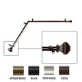 Instyledesign Eugene Corner Window Curtain Rod 13 16 Inch Dia.