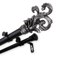 Instyledesign Exult 1 Inch Diameter Adjustable Double Curtain Rod