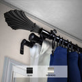Instyledesign Fin Triple Curtain Rod 13 16 Inch Dia.