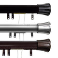 Instyledesign Flare Decorative Traverse Rod With Center Open Sliders