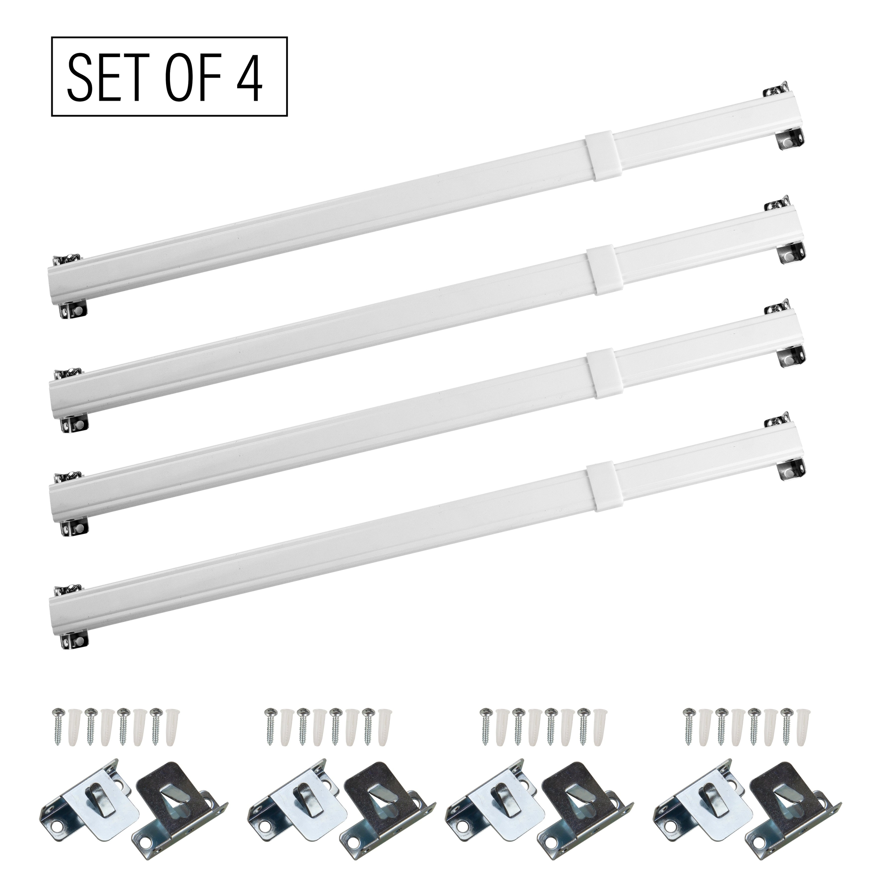 Instyledesign Flat Sash Rods Set Of 4