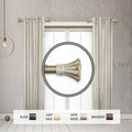 Instyledesign Floweret 1 Dia. Side Curtain Rod 12 20 Inch Long Set Of 2 12 To 20 Inches